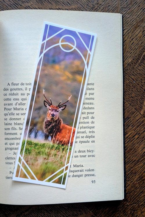 Marque-Page Cerf Grumpy au Réveil