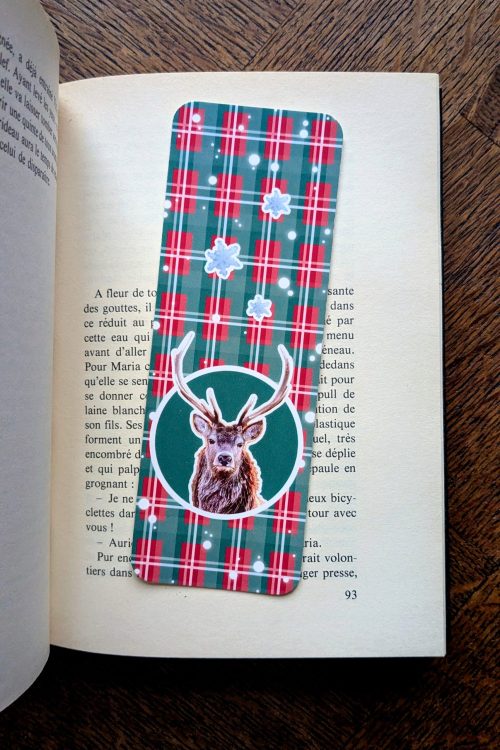 Marque-Page CERF - Édition Spéciale Noël en Écosse