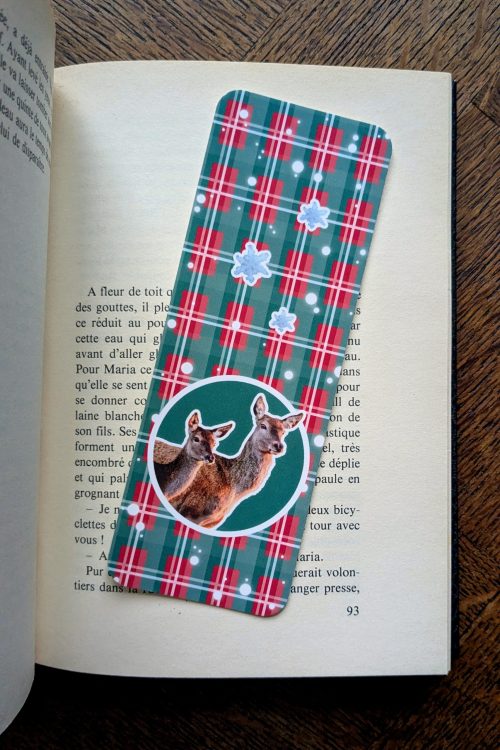 Marque-Page BICHE - Édition Spéciale Noël en Écosse