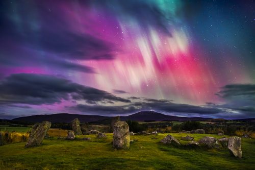 Tempête Aurorale sur le Cercle de Pierres