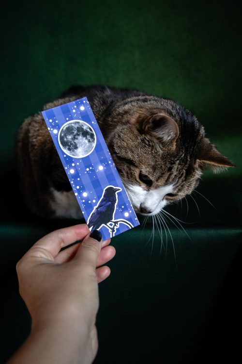 Marque-Page GOBE CERISE Halloween BLEU