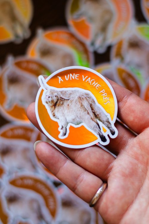 Sticker "À une vache près"