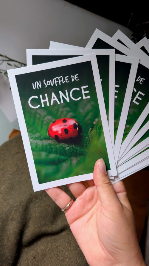 Carte A6 - "Un Souffle de Chance"